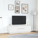 Dulap TV cu lumini LED alb 160,5x41x50 cm - WALTI WALTI