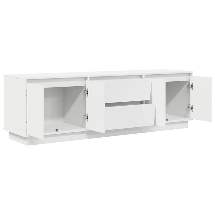 Dulap TV cu lumini LED alb 160,5x41x50 cm - WALTI WALTI