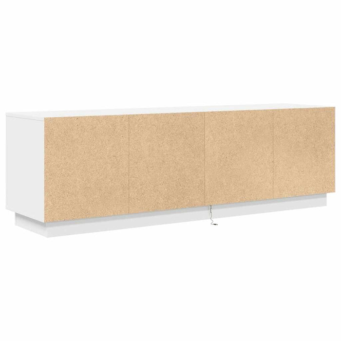 Dulap TV cu lumini LED alb 160,5x41x50 cm - WALTI WALTI