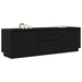 Dulap TV cu lumini LED Stejar negru 160,5x41x50 cm - WALTI WALTI