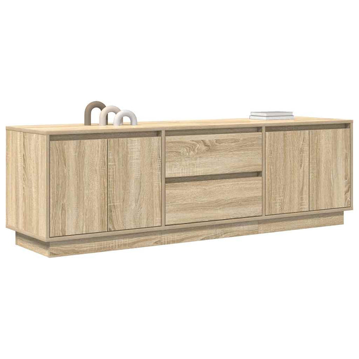 Dulap TV cu lumini LED Stejar Sonoma 160,5x41x50 cm - WALTI WALTI