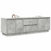 Dulap TV cu lumini LED Gri beton 160,5x41x50 cm - WALTI WALTI