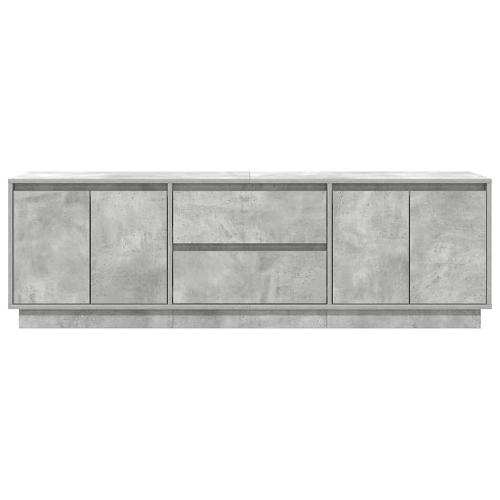 Dulap TV cu lumini LED Gri beton 160,5x41x50 cm - WALTI WALTI