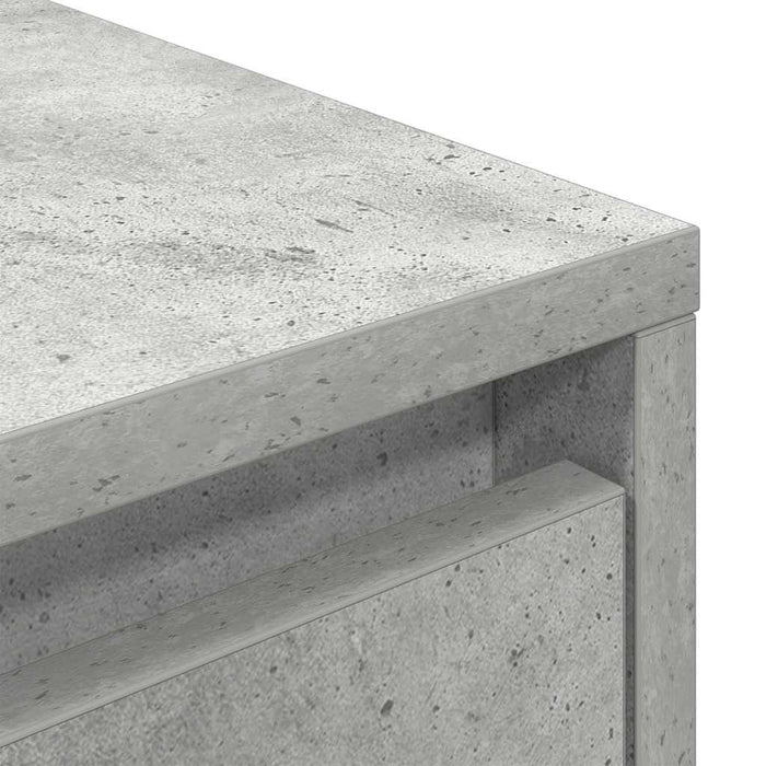 Dulap TV cu lumini LED Gri beton 160,5x41x50 cm - WALTI WALTI