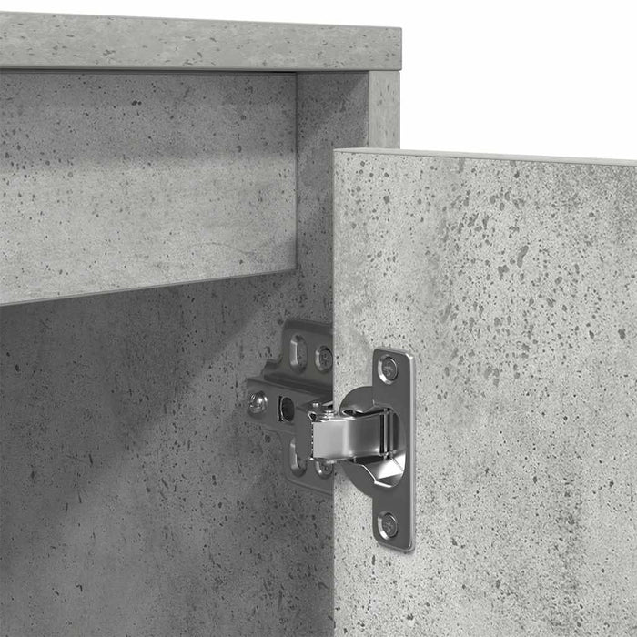 Dulap TV cu lumini LED Gri beton 160,5x41x50 cm - WALTI WALTI
