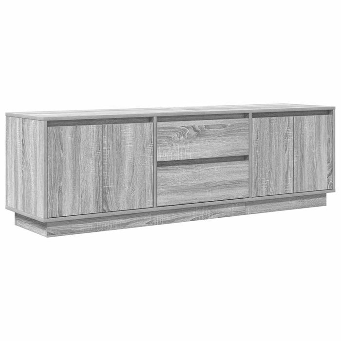 Dulap TV cu lumini LED Gri Sonoma 160,5x41x50 cm - WALTI WALTI