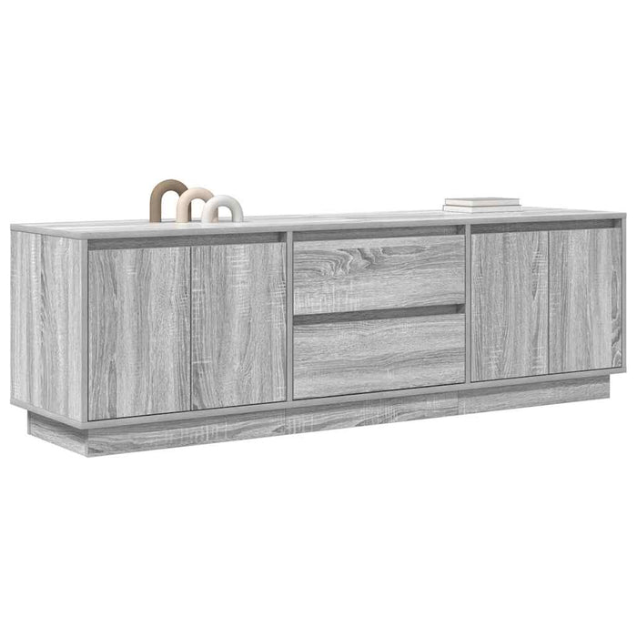 Dulap TV cu lumini LED Gri Sonoma 160,5x41x50 cm - WALTI WALTI