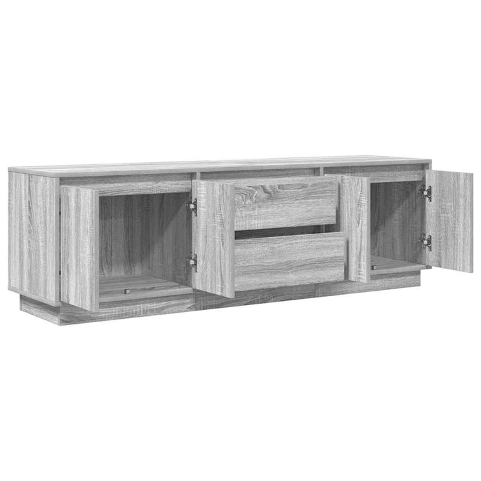 Dulap TV cu lumini LED Gri Sonoma 160,5x41x50 cm - WALTI WALTI