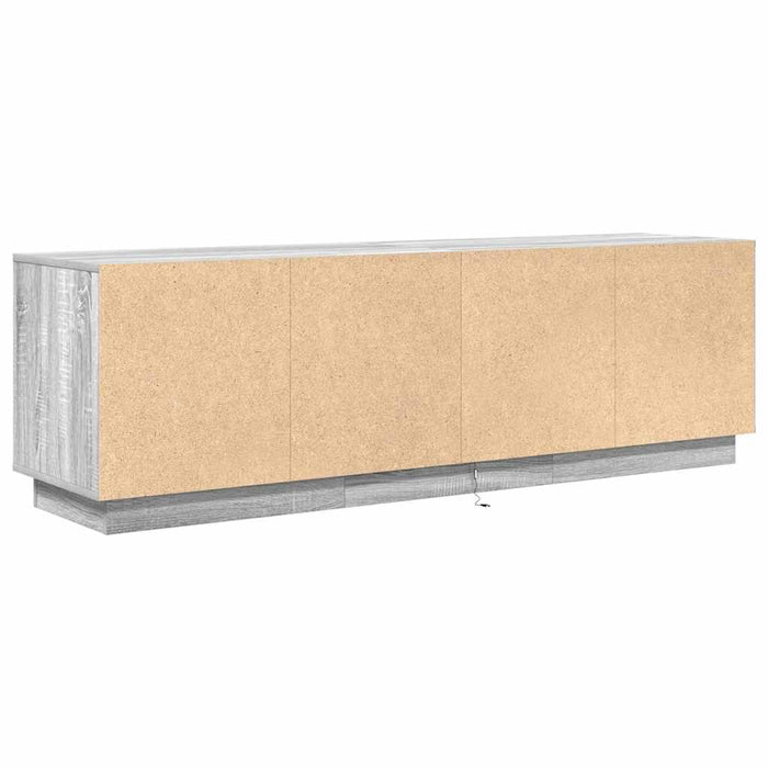 Dulap TV cu lumini LED Gri Sonoma 160,5x41x50 cm - WALTI WALTI