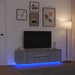 Dulap TV cu lumini LED Gri Sonoma 160,5x41x50 cm - WALTI WALTI