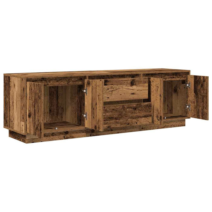 Dulap TV cu lumini LED Lemn vechi 160,5x41x50 cm - WALTI WALTI