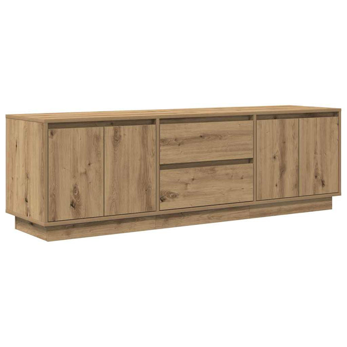 Dulap TV cu lumini LED Artisan Stejar 160,5x41x50 cm - WALTI WALTI