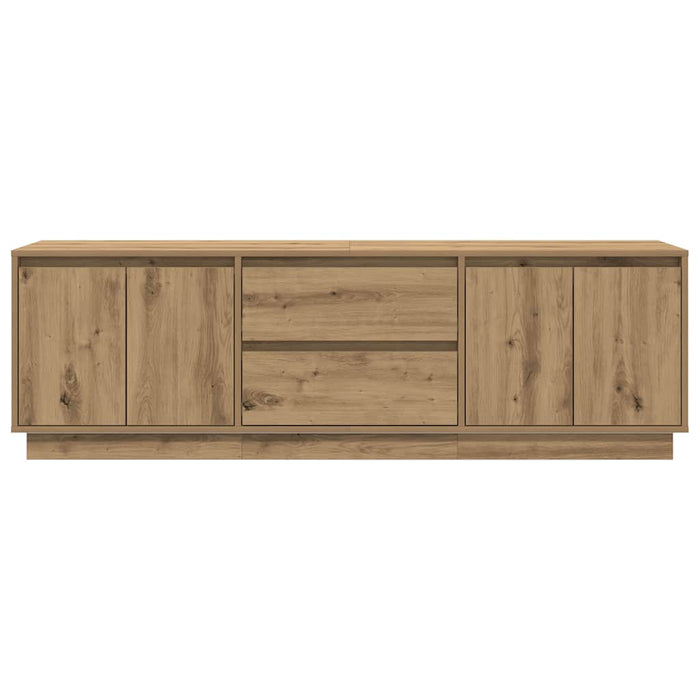 Dulap TV cu lumini LED Artisan Stejar 160,5x41x50 cm - WALTI WALTI