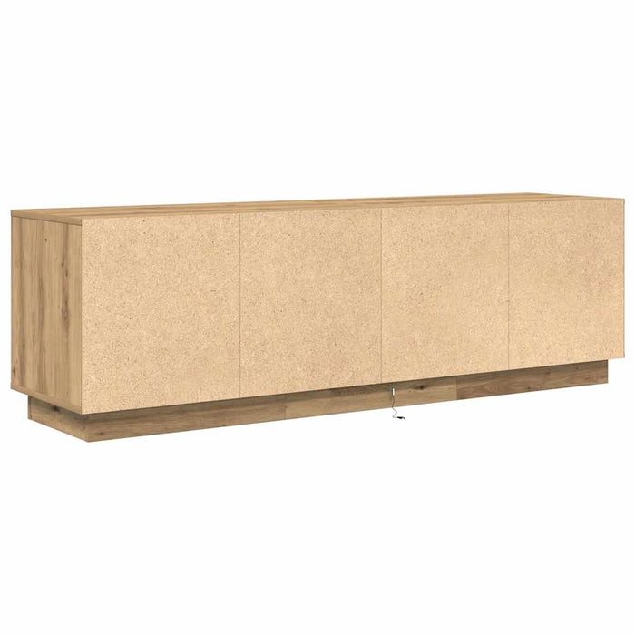 Dulap TV cu lumini LED Artisan Stejar 160,5x41x50 cm - WALTI WALTI