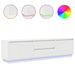 Dulap TV cu lumini LED alb 193,5x41x50 cm - WALTI WALTI