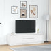Dulap TV cu lumini LED alb 193,5x41x50 cm - WALTI WALTI