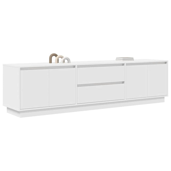 Dulap TV cu lumini LED alb 193,5x41x50 cm - WALTI WALTI