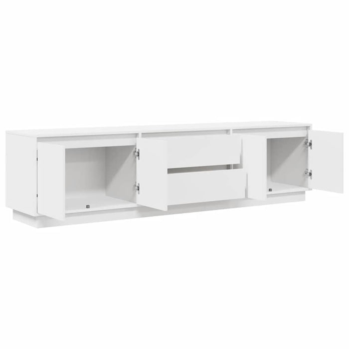Dulap TV cu lumini LED alb 193,5x41x50 cm - WALTI WALTI