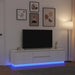 Dulap TV cu lumini LED alb 193,5x41x50 cm - WALTI WALTI