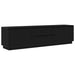 Dulap TV cu lumini LED Stejar negru 193,5x41x50 cm - WALTI WALTI