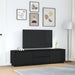 Dulap TV cu lumini LED Stejar negru 193,5x41x50 cm - WALTI WALTI