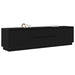 Dulap TV cu lumini LED Stejar negru 193,5x41x50 cm - WALTI WALTI