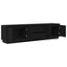 Dulap TV cu lumini LED Stejar negru 193,5x41x50 cm - WALTI WALTI