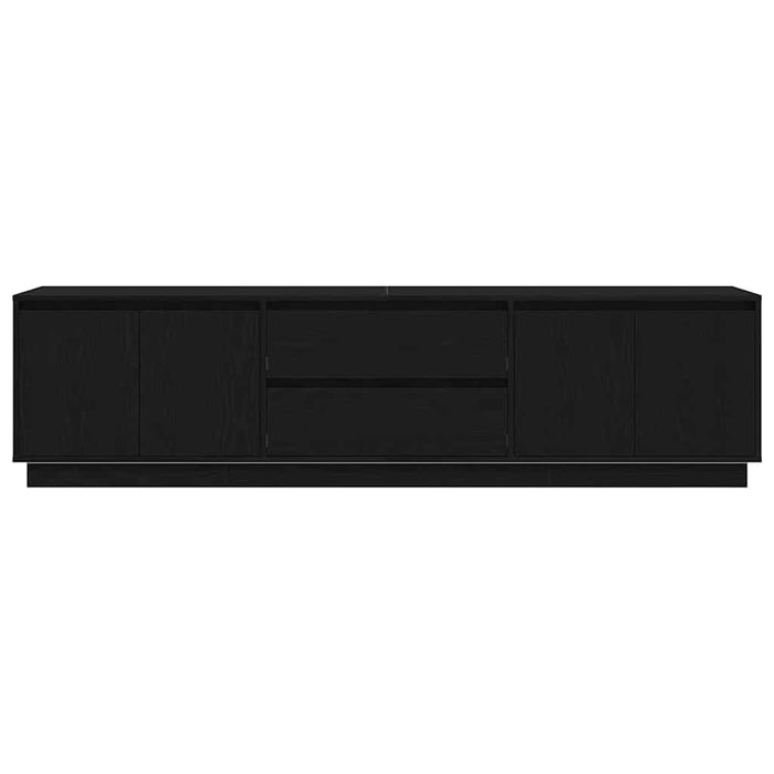 Dulap TV cu lumini LED Stejar negru 193,5x41x50 cm - WALTI WALTI