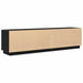 Dulap TV cu lumini LED Stejar negru 193,5x41x50 cm - WALTI WALTI