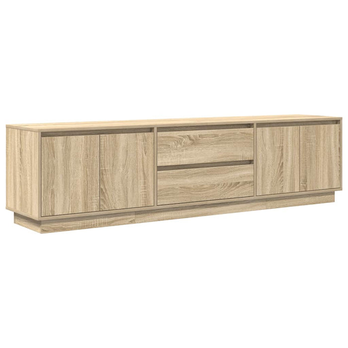 Dulap TV cu lumini LED Stejar Sonoma 193,5x41x50 cm WALTI