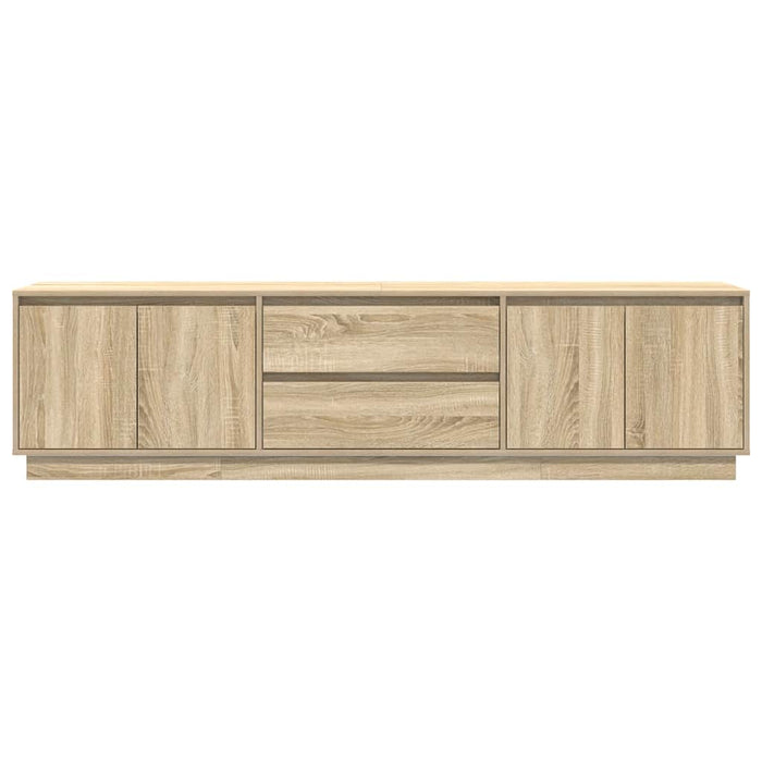 Dulap TV cu lumini LED Stejar Sonoma 193,5x41x50 cm WALTI
