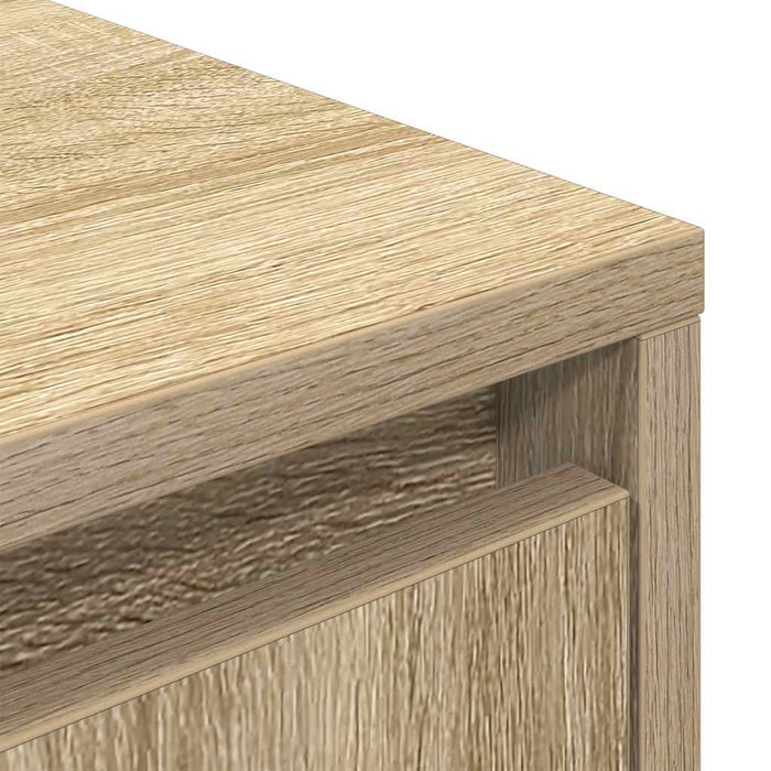 Dulap TV cu lumini LED Stejar Sonoma 193,5x41x50 cm WALTI
