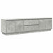 Dulap TV cu lumini LED Gri beton 193,5x41x50 cm - WALTI WALTI