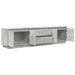 Dulap TV cu lumini LED Gri beton 193,5x41x50 cm - WALTI WALTI