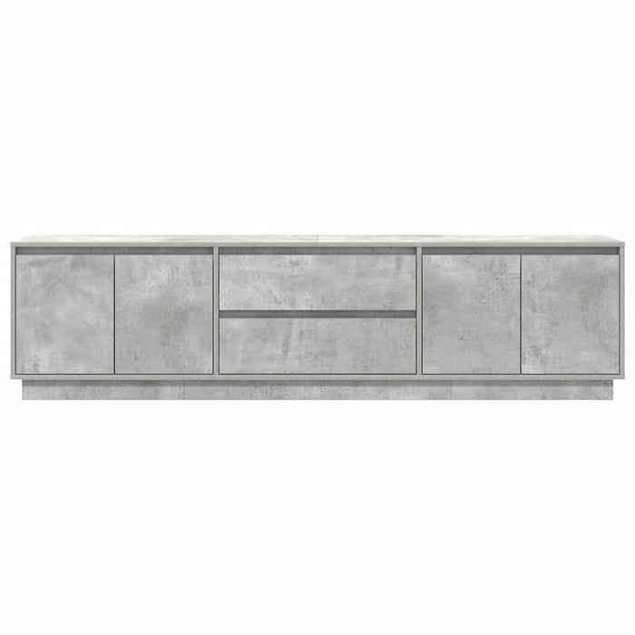 Dulap TV cu lumini LED Gri beton 193,5x41x50 cm - WALTI WALTI