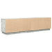 Dulap TV cu lumini LED Gri beton 193,5x41x50 cm - WALTI WALTI