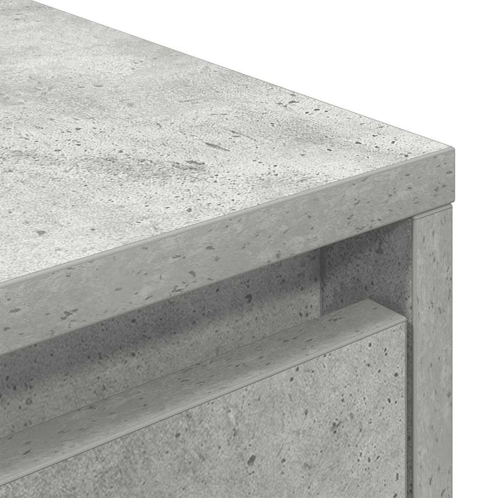 Dulap TV cu lumini LED Gri beton 193,5x41x50 cm - WALTI WALTI