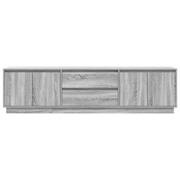 Dulap TV cu lumini LED Gri Sonoma 193,5x41x50 cm WALTI
