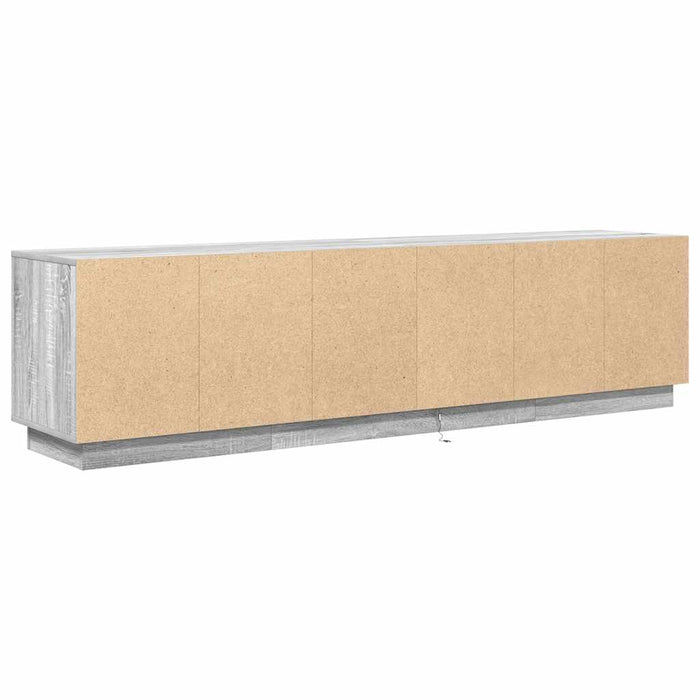 Dulap TV cu lumini LED Gri Sonoma 193,5x41x50 cm WALTI