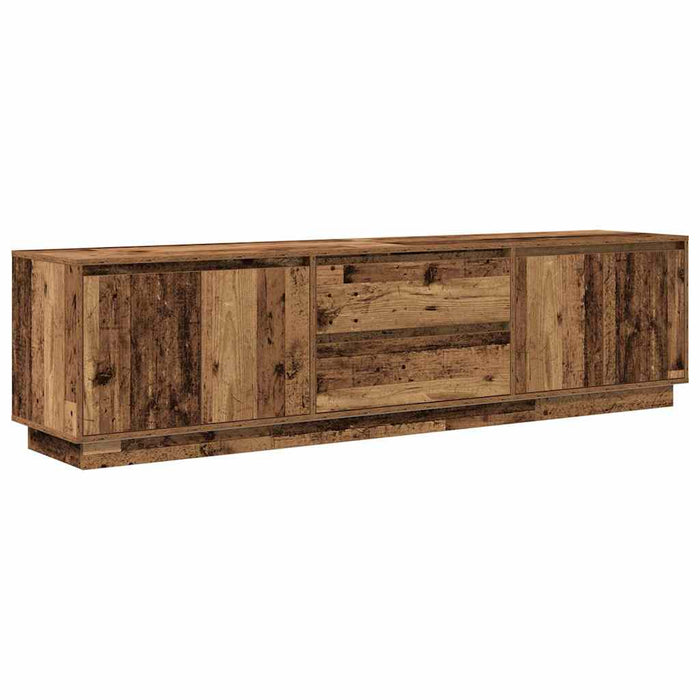Dulap TV cu lumini LED Lemn vechi 193,5x41x50 cm - WALTI WALTI