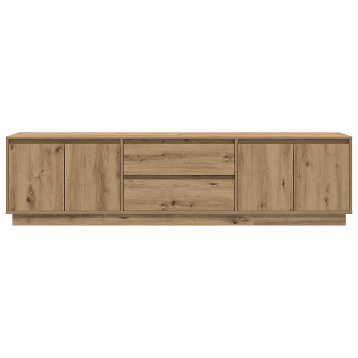 Dulap TV cu lumini LED Artisan Stejar 193,5x41x50 cm - WALTI WALTI