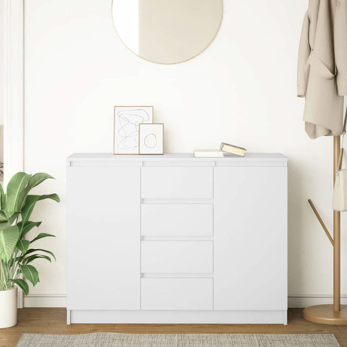 Bufetă cu sertare Alb 100,5x35x76 cm Lemn prelucrat - WALTI WALTI