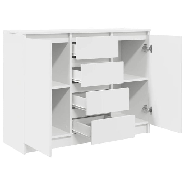 Bufetă cu sertare Alb 100,5x35x76 cm Lemn prelucrat - WALTI WALTI