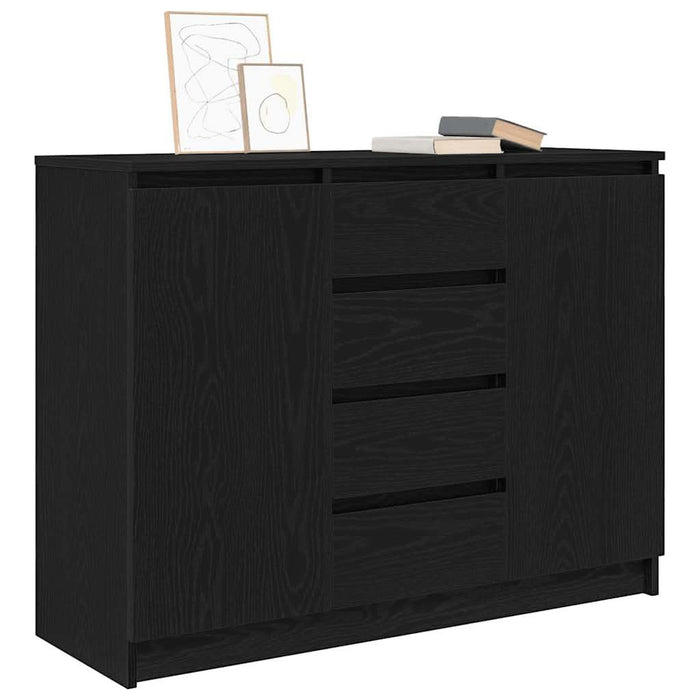 Bufetă cu sertare Stejar negru 100,5x35x76 cm Lemn prelucrat - WALTI WALTI