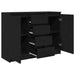 Bufetă cu sertare Stejar negru 100,5x35x76 cm Lemn prelucrat - WALTI WALTI