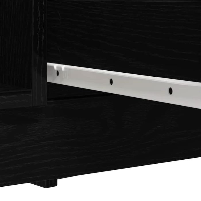 Bufetă cu sertare Stejar negru 100,5x35x76 cm Lemn prelucrat - WALTI WALTI