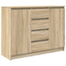 Bufetă cu sertare Stejar Sonoma 100,5x35x76 cm Lemn prelucrat - WALTI WALTI