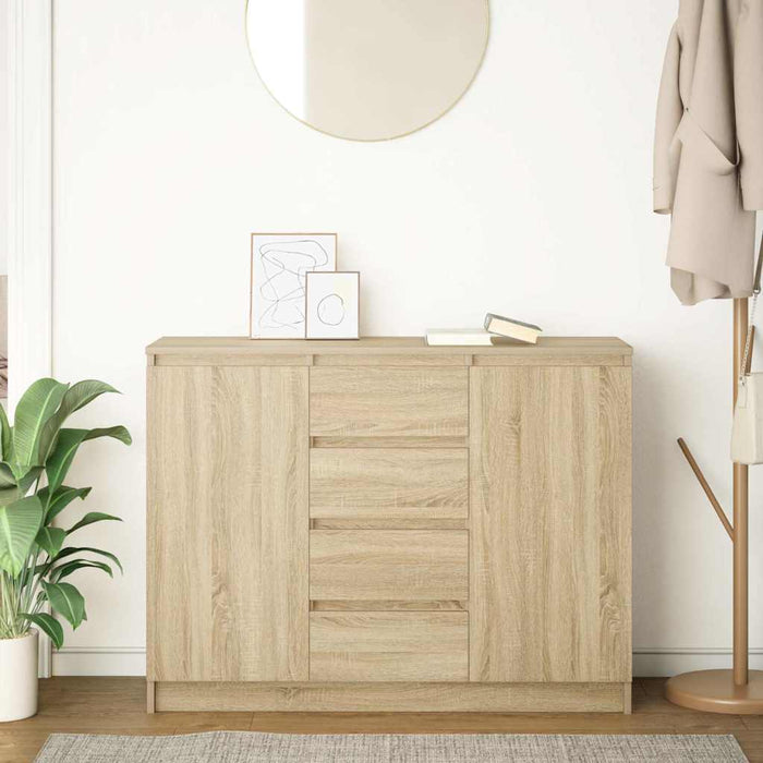 Bufetă cu sertare Stejar Sonoma 100,5x35x76 cm Lemn prelucrat - WALTI WALTI