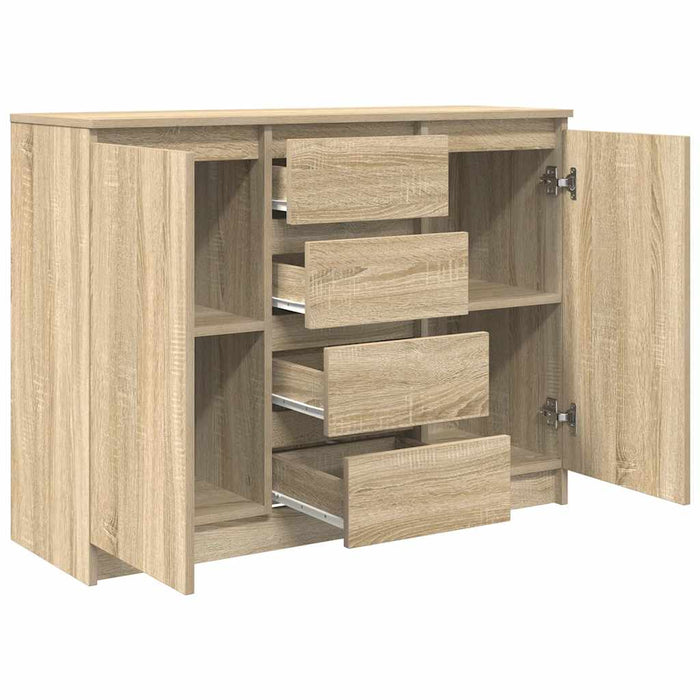 Bufetă cu sertare Stejar Sonoma 100,5x35x76 cm Lemn prelucrat - WALTI WALTI