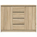 Bufetă cu sertare Stejar Sonoma 100,5x35x76 cm Lemn prelucrat - WALTI WALTI